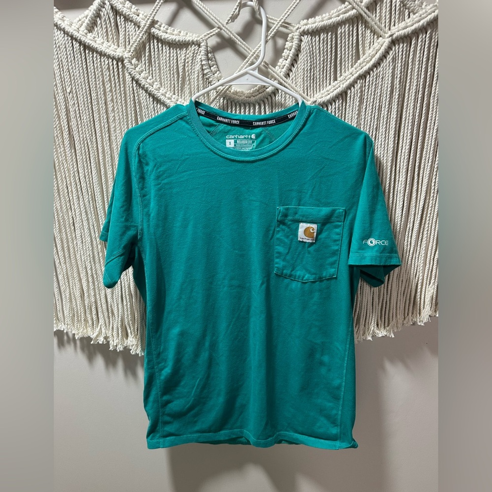 Carhartt Teal Short-Sleeve Pocket Tee